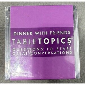 Dinner With Friends Table Topics Game Questions To Start Conversations NEW
